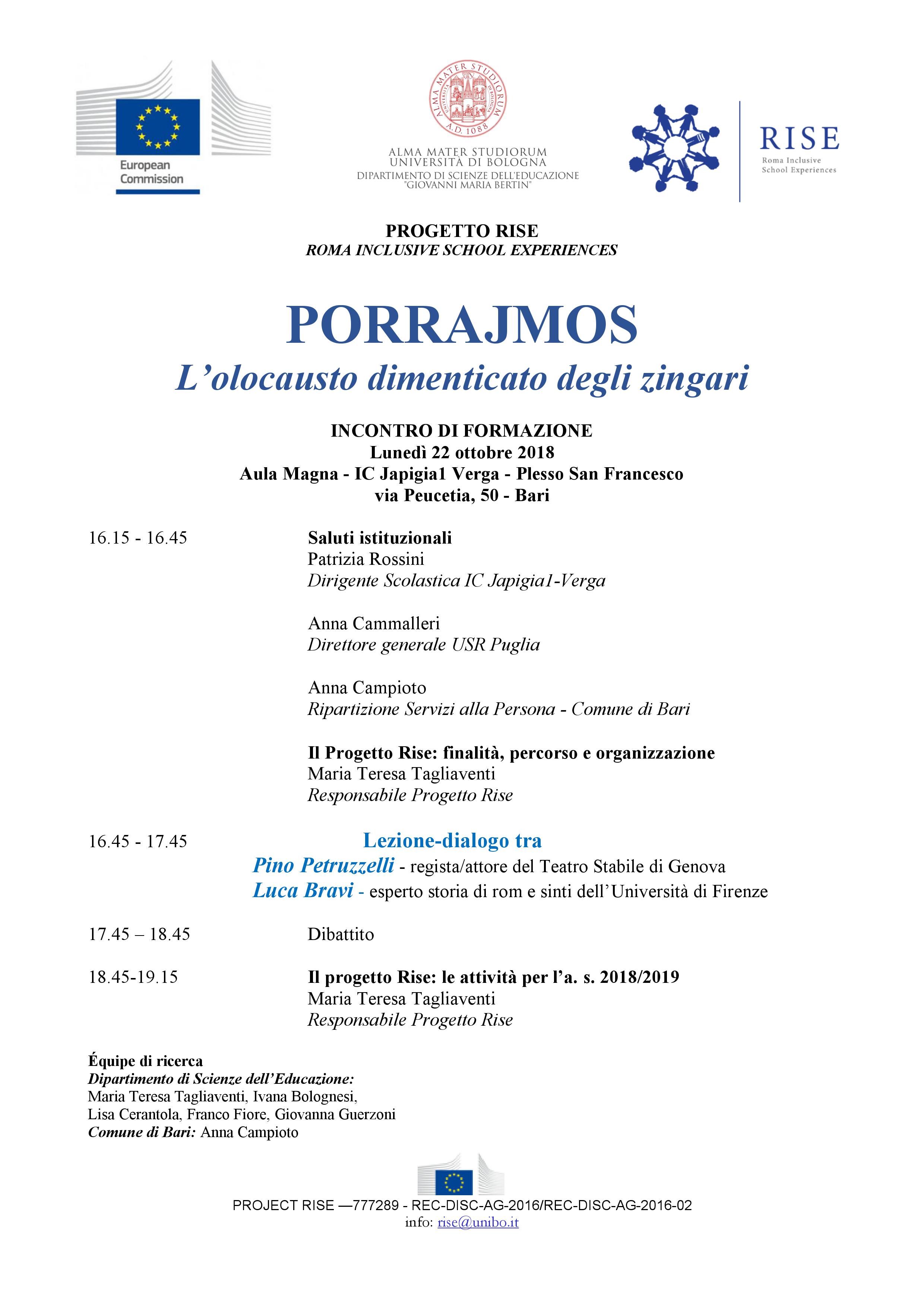 Program of Porrajmos meeting